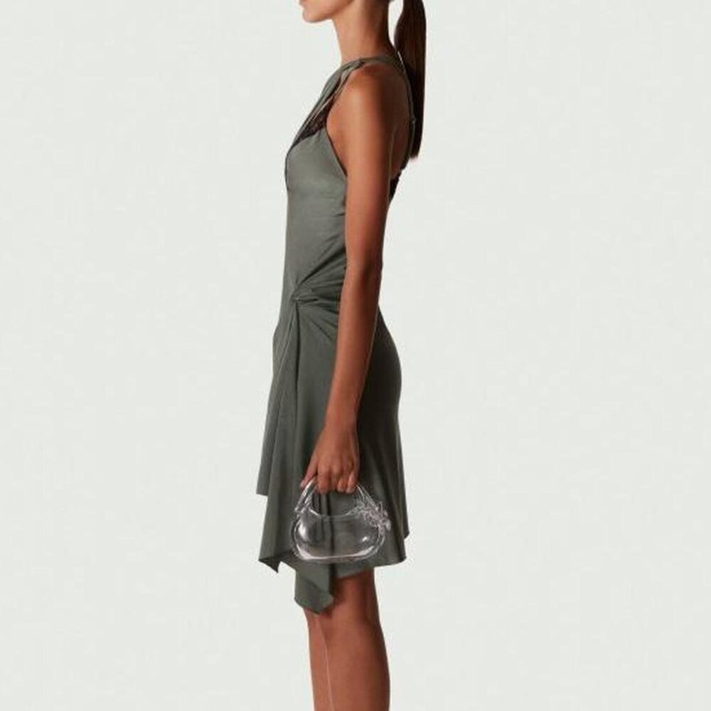 Coperni Green Asymmetrical Dress - Picture 3 of 8